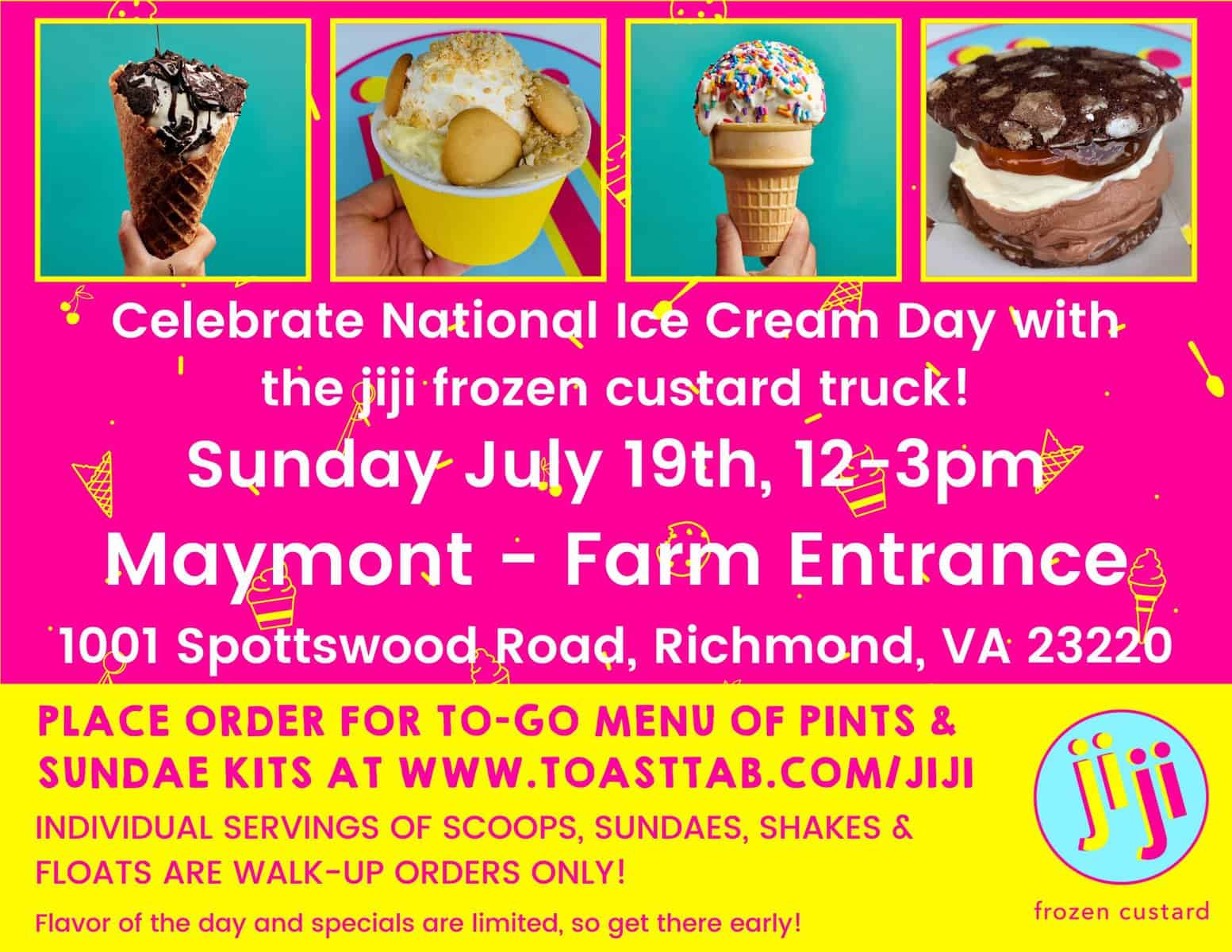 Jiji's frozen custard Enjoying RVA and all it has to offer!