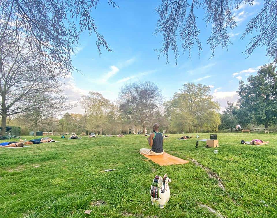 Yoga at Forest Hill Park with J Miles