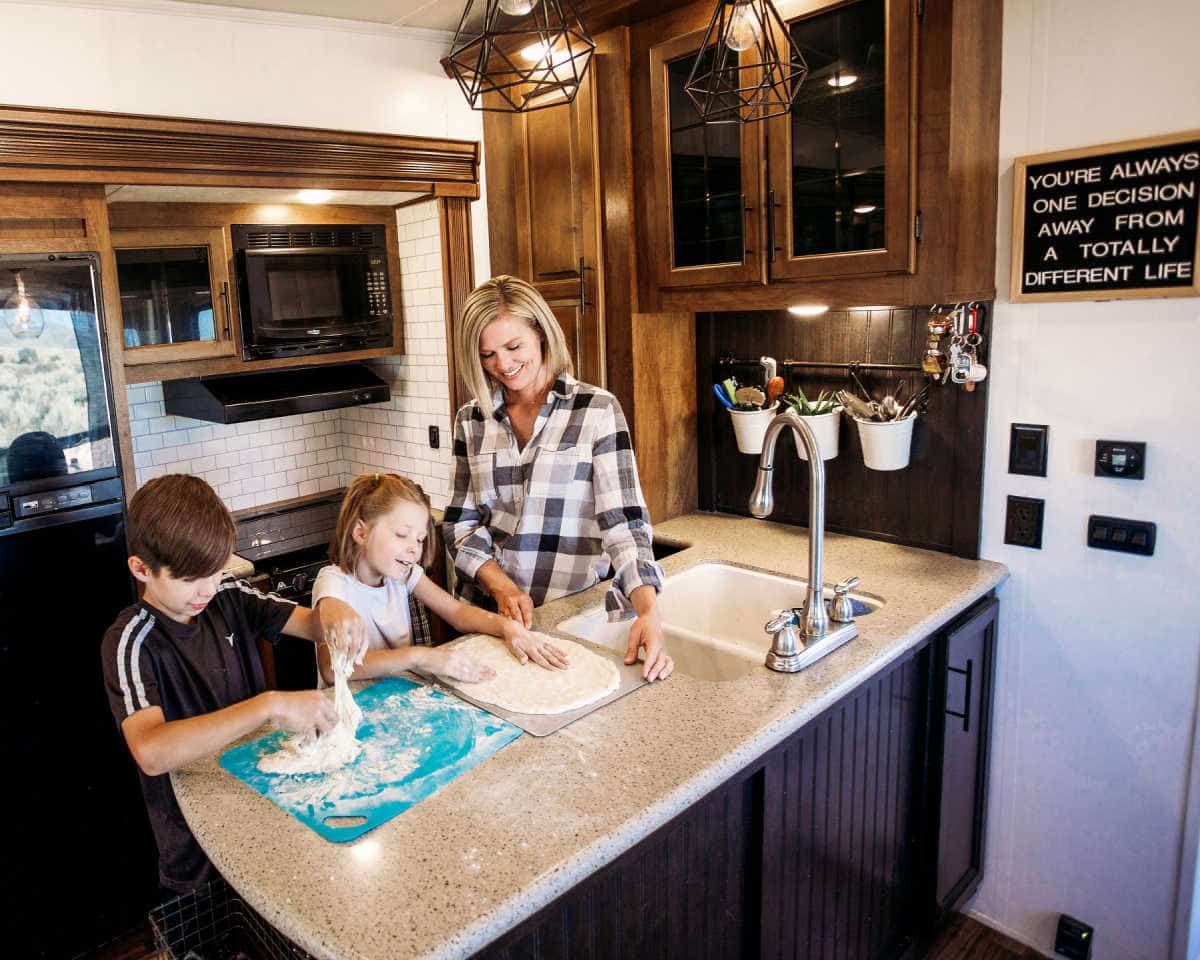 RV interior kitchen