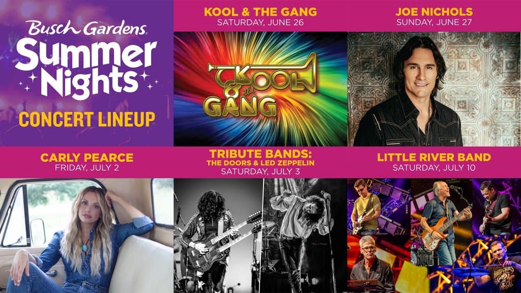 Busch Gardens Summer nights concerts Enjoying RVA and all it has to