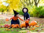 Halloween children pumpkins dp