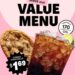 Crumbl cookies value menu